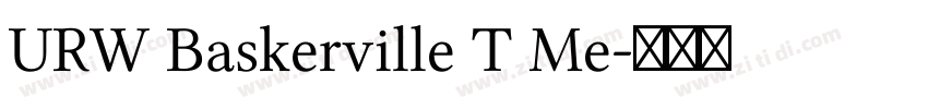 URW Baskerville T Me字体转换